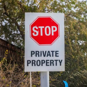 Quick Private Area Signs